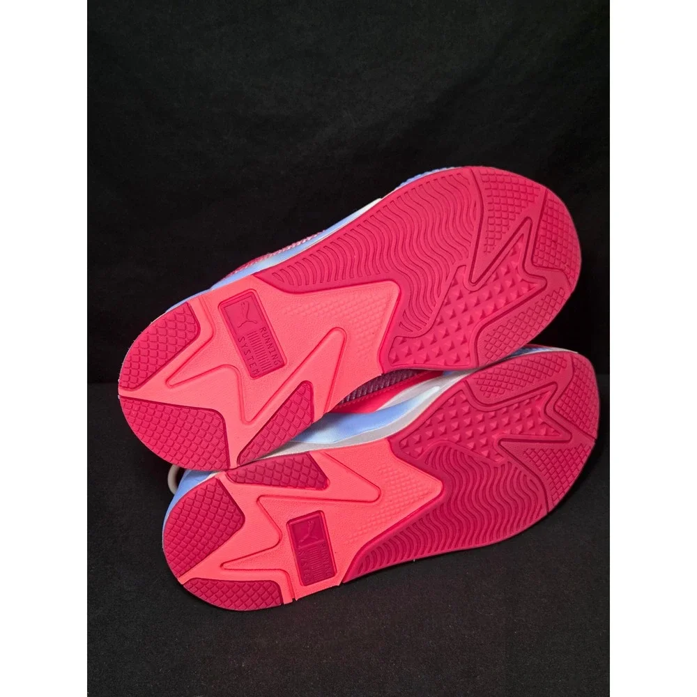 Puma RS-X Reinvent Neon Pink Blue‎ Velvet Heart Sneakers 387408-01 Womens 6